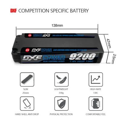 Batterie LiPo 2S 7,6 V 9200 mAh – image 3
