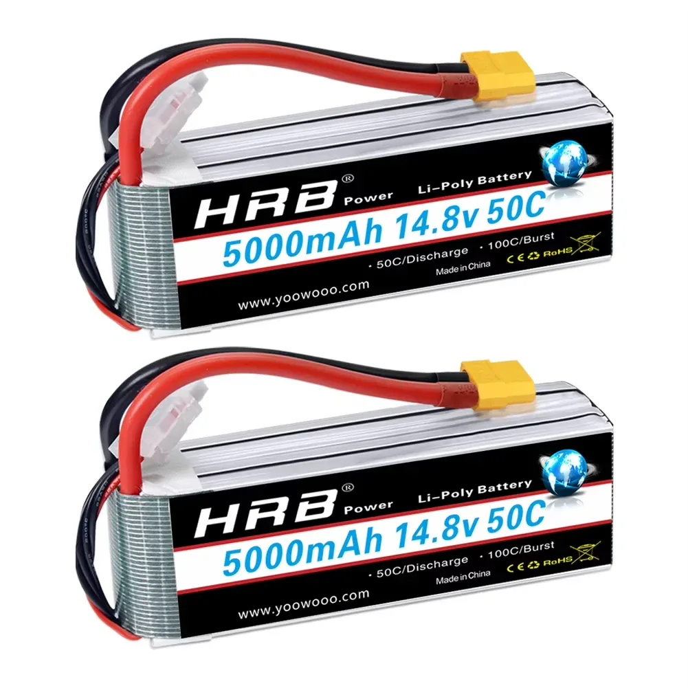 Batterie LiPo 4S 14,8 V 5000 mAh, prise XT60