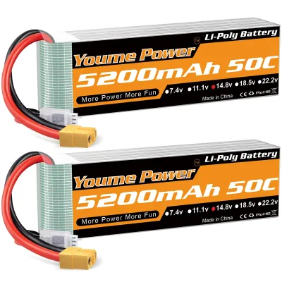 Batterie LiPo 4S 14,8 V 5200 mAh XT60