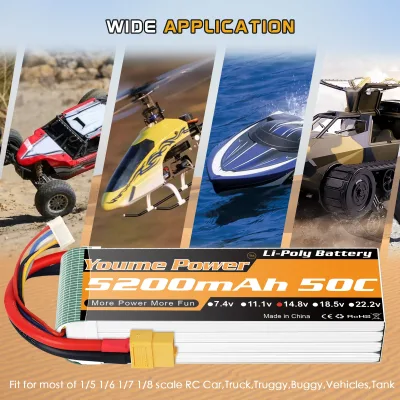Batterie LiPo 4S 14,8 V 5200 mAh XT60 – image 3