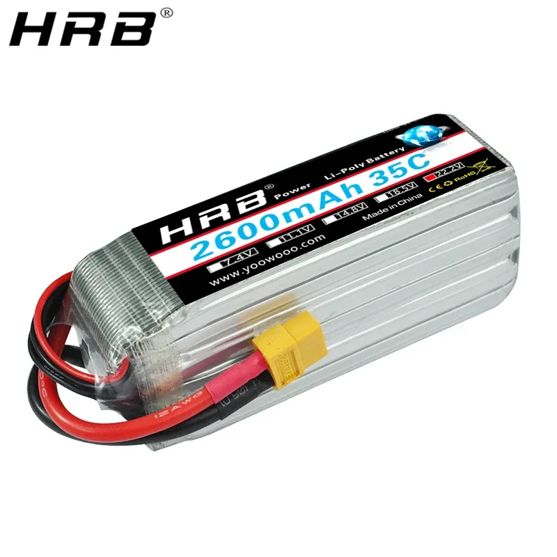 Batterie LiPo 6S 2600 mAh 22,2 V pour modèle RC