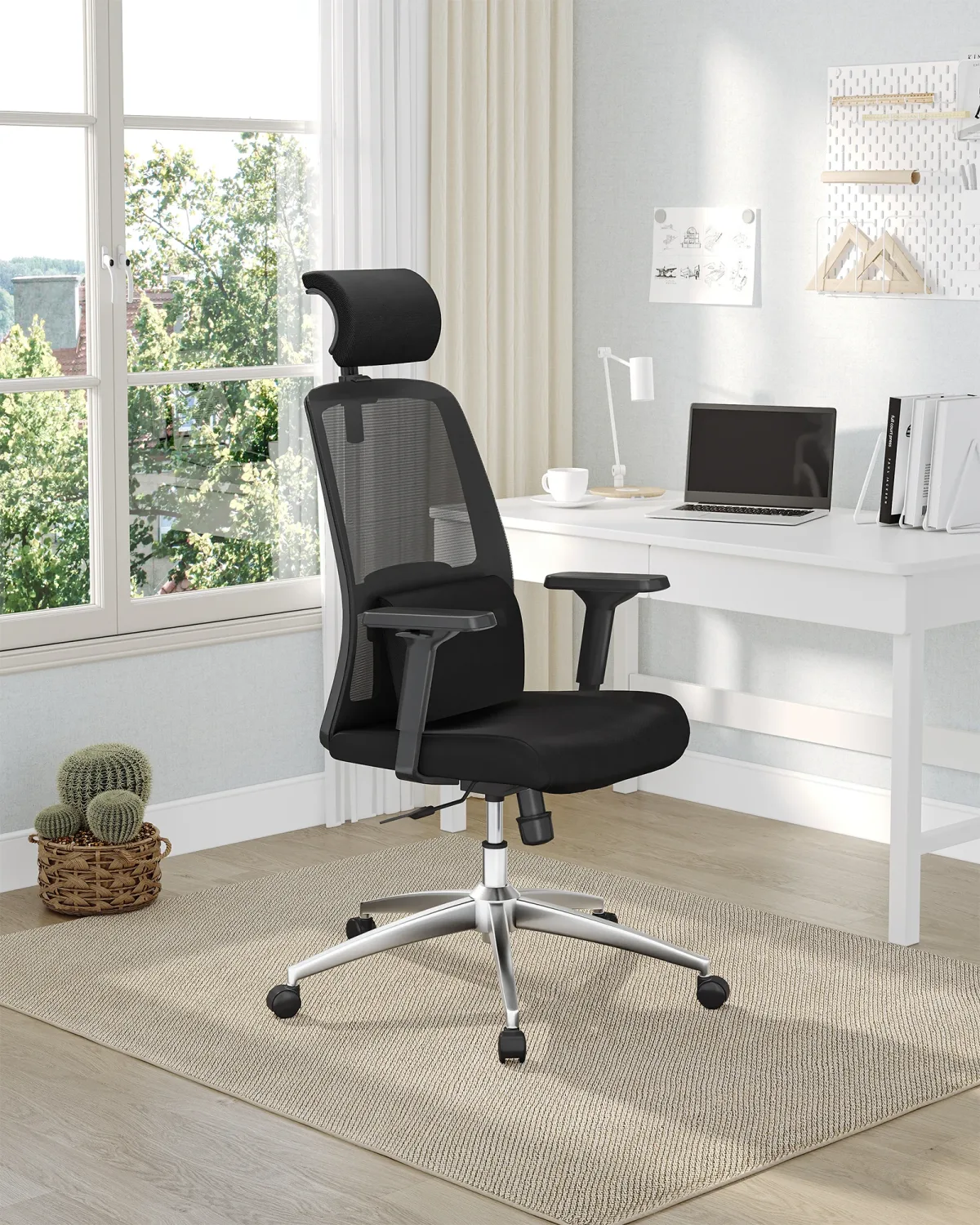 Chaise de bureau ergonomique noire