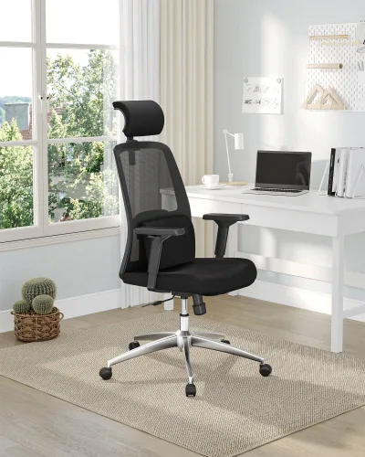 Chaise de bureau ergonomique noire