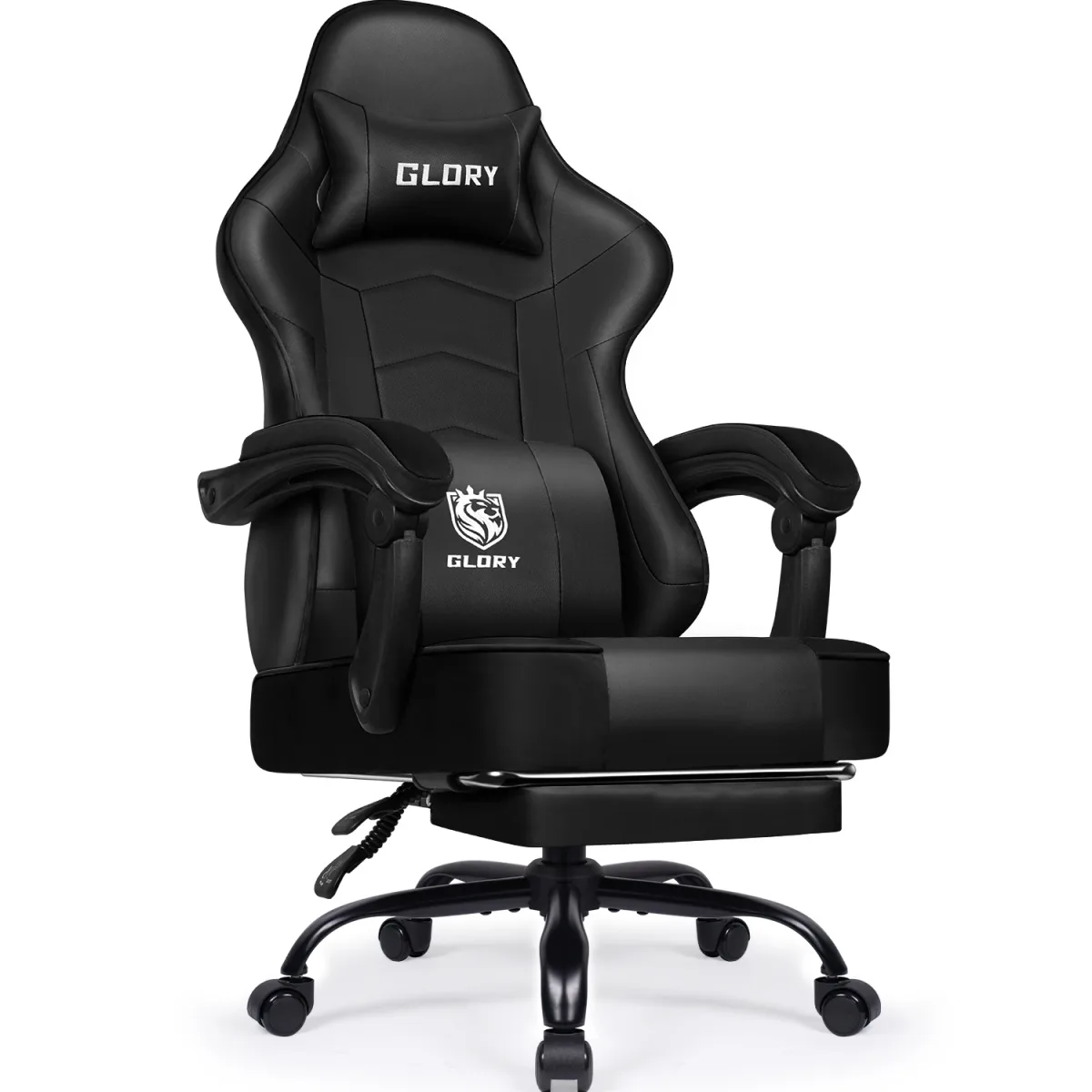 Chaise de bureau inclinable en cuir PU