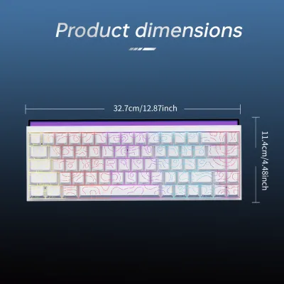 Clavier mécanique filaire 68 touches USB – image 3