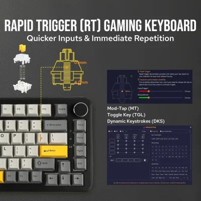 Clavier mécanique filaire USB à touches PBT – image 3