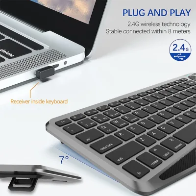 Clavier sans fil compact à pavé tactile – image 3