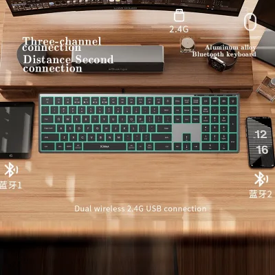 Clavier sans fil rétroéclairé pleine taille – image 2