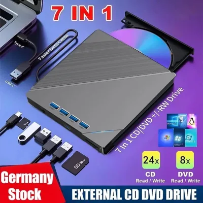 Graveur CD/DVD externe USB 3.0 et Type-C
