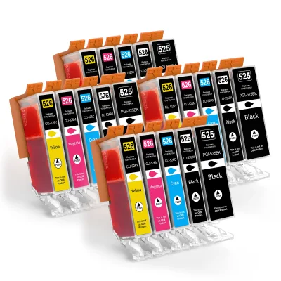 Lot de 20 cartouches d'encre 525XL 526XL