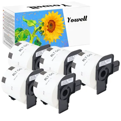 Lot de 5 rouleaux d'étiquettes