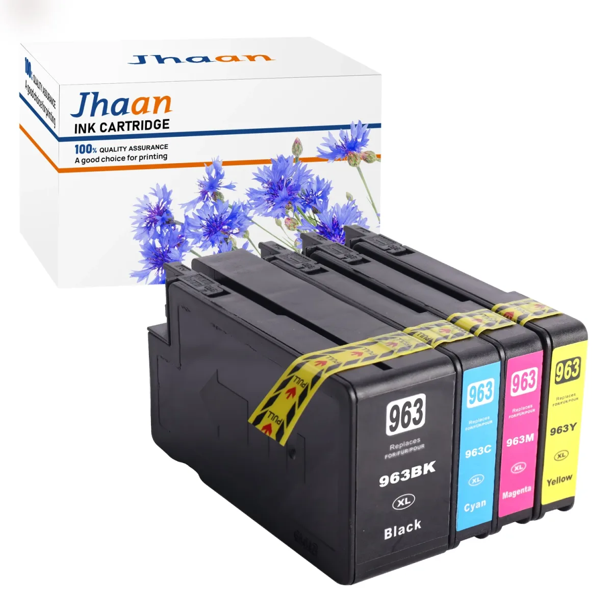 Lot de cartouches d'encre noir et couleurs