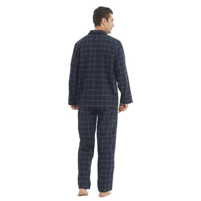 Pyjama en flanelle à carreaux pour homme – image 2