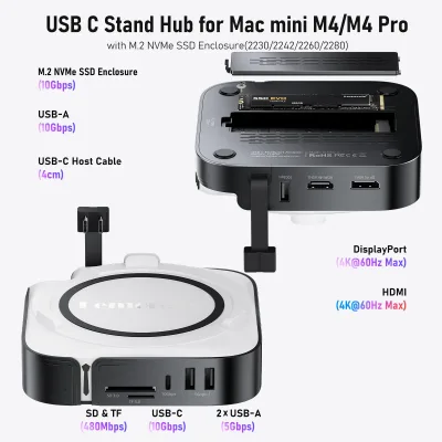 Station d'accueil USB-C 9 ports, double HDMI – image 2